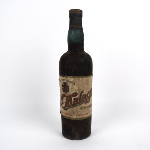 Bouteille originale de Malaga des années 70, Caballeros Hermanos, à découvrir