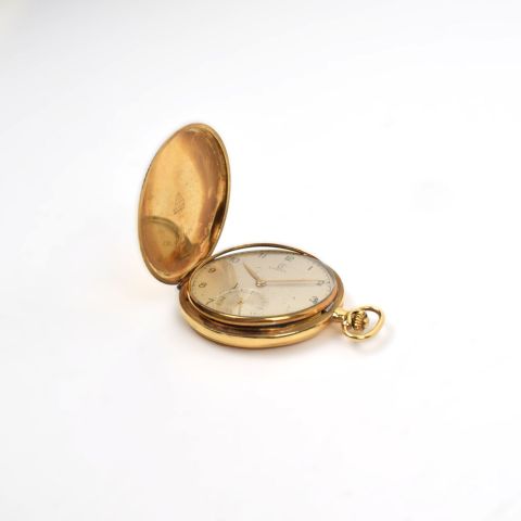 Montre gousset en or 18K OMEGA, cadeau pour 25 ans de service