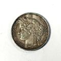 Coin de 5 Francs Cérès IIe République, 1850, silver 835‰, strike A
