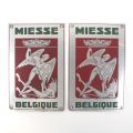 M Automiesse" grille emblem in chromed cast iron, 1950s truck