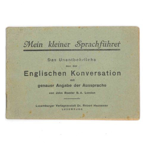 Guide de conversation en anglais pour l'éducation, Luxembourg, 10 x 15 cm