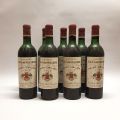 Ensemble de 8 bouteilles millésimées 1971 du Château La Gaffelière, Saint-Émilion