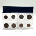 Belgium "Fleur de Coin" Gift Set: 8 face values from 1980