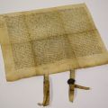 Parchemin de bail perpétuel de 1511 du Couvent du MARIENTHAL à Caspar de NOSPELT