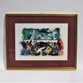 Odile Feltes-Gaillard (1925-1999) : Le Prestige de la Ville - Lithographie originale