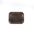Petit plateau Christofle en métal argenté, décor godrons, Collection GALLIA