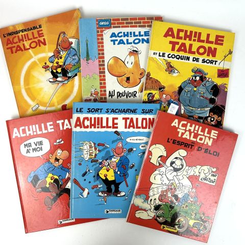Six albums d'Achille Talon : humour et aventures de 1975 à 1980