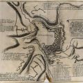 Rare plan ancien des attaques françaises de 1684 à Luxembourg