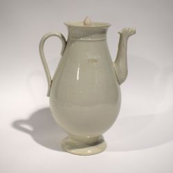 Cafetière en faïence de Jean Henri DONDELINGER, début XIXe siècle, col légèrement endommagé