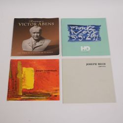 Broschüren über Ausstellungen und Ehrungen von luxemburgischen Künstlern