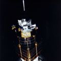 Original Nasa-Foto: Der Start eines Militärsatelliten in eine Umlaufbahn im Jahr 1991