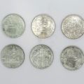 Lot von 6 Münzen zu 100 Schilling Silber und 5 zusätzliche österreichische Münzen