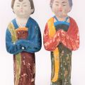 CHINE. Ensemble de 2 statuettes