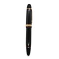 Stylo-plume Meisterstück n149 noir, dorures, plume en or bicolore, léger usage