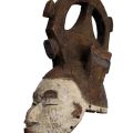 Masque Igbo exceptionnel avec haute coiffe monumentale, H. 40,5cm
