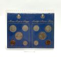 Belgische Münzen von 1975: zweisprachige Serie mit 10 Münzen in FDC-Qualität