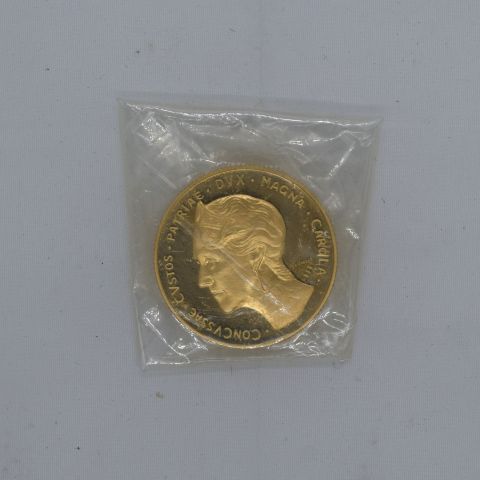 Médaille en or commémorative du 80ème anniversaire de Charlotte, édition limitée