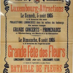 Affiche originale en excellent état de "La Grande Fête des Fleurs" 1905