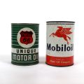 Lot de 2 bidons d'huile pleine : Philipps Unique 1L et Mobiloil