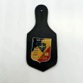 NATO-Taschenabzeichen IFOR "Implementation Force" aus Leder und vergoldetem Metall