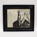 Annie Lennox par A. Warhol : œuvre encadrée signée, magazine Interview, septembre 1986