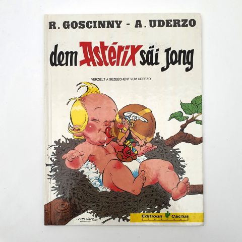 Astérix : Dem Astérix säi Jong, par Goscinny et Uderzo, Éditions Cactus 1987