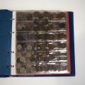 Collection of pre-war Luxembourg coins, binder with 5 plastic sheets