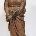 (SCULPTURE/RELIGIOSA) Virgin of Calvary in carved oak