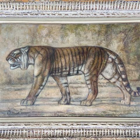 Auguste TREMONT - Dessin au crayon et huile sur panneau