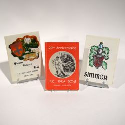 Set of 3 special anniversary editions of FC Iska Boys (1954-1984)