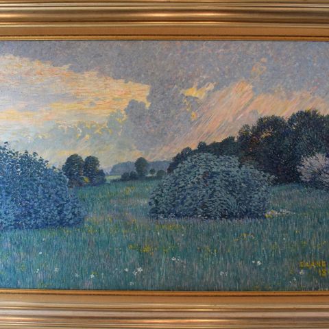 Dominique Lang - La Haard à Dudelange - Huile sur toile