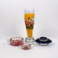 RITZENHOFF Kollektion: Design-Bierglas Gabriele DÜNWALD, Aschenbecher und Kerzenhalter