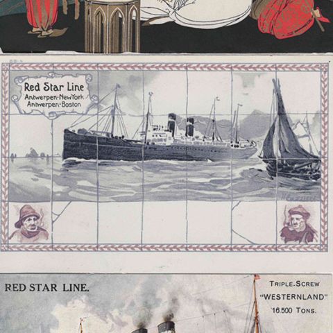 (PAQUEBOT) Ensemble de cartes postales de Paquebots des années 20/30