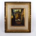 Oil on canvas signed Klein Misch (1919-1993): View of Saint-Michel