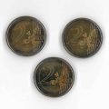 Set of 3 2 Euro coins Henri Grand-Duc du Luxembourg