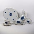 Service à café Rosenthal Romance Blue en porcelaine blanche, complet et en superbe état