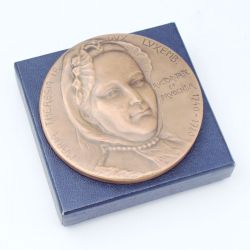 Médaille en bronze "Maria Theresa I.R. Dux Luxemb. 1740-1780" par Charlotte Engels