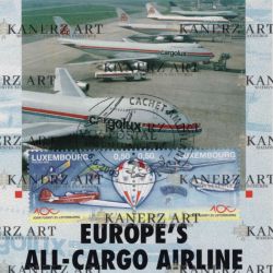 Postcard from CARGOLUX: 5 Boeing at Luxembourg airport