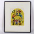 Vitraux de Marc Chagall pour Jérusalem : La Tribu de Lévi, 1962