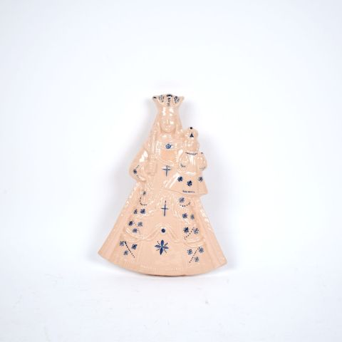 Vierge de Luxembourg par Léon Nosbusch, Emaischen 1966, signée, hauteur 24 cm