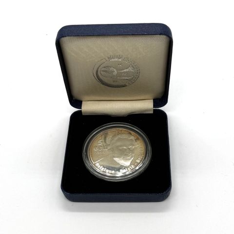 Pièce commémorative de 5 écus Albert II pour les 50 ans des Nations Unies