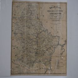 Carte postale et de voyage du Grand-Duché de Luxembourg de 1892, édition de C. ROSBACH