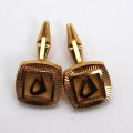 Boutons de manchettes en or jaune 18kt