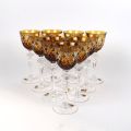 Ensemble de 11 verres à vin et 6 verres à liqueur en cristal