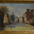 Arno Stoffels (1909-1976) : Montée de Clausen, Huile sur toile, signée, 54 x 72 cm