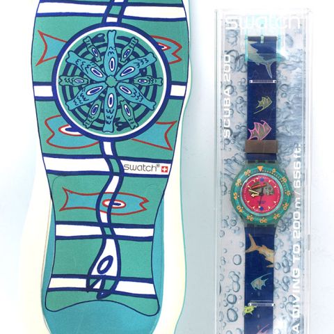 SWATCH SDN 101 : montre SCUBA 200 de la collection 1991