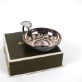 Tastevin aus versilbertem Metall von Christofle mit Originalbox, elegantes Kunstobjekt