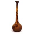 Vase soliflore signé Emile Gallé, décor pampres, début XXe siècle