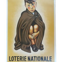 Original poster from the 1953 LOTERIE NATIONALE for the Pupilles de la Nation.