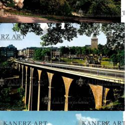 Collection of 13 vintage postcards of the City of Luxembourg